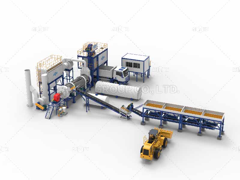 continuous asphalt mixer plant