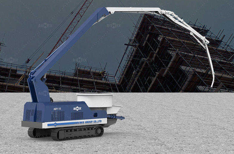 Crawler Chassis Boom Concrete Mixer Pump