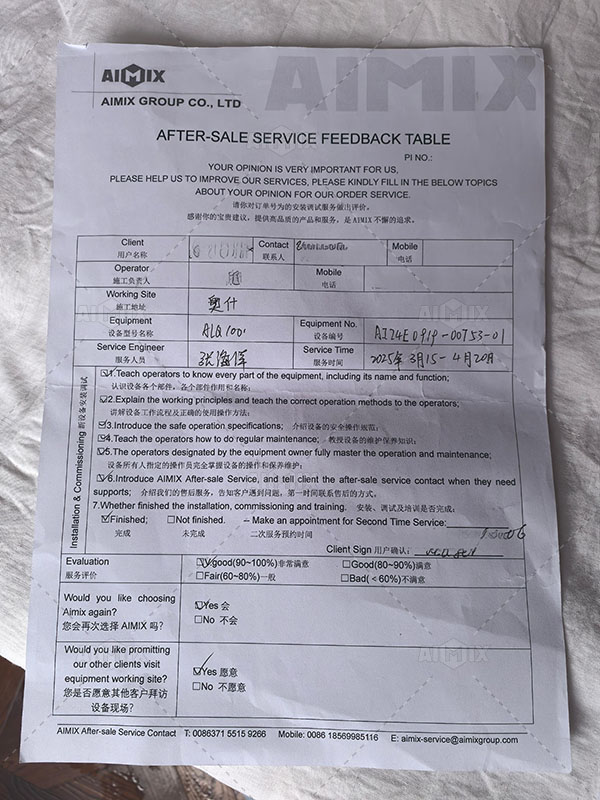 customer review about our asphalt batch plant in Kyrgyzstan