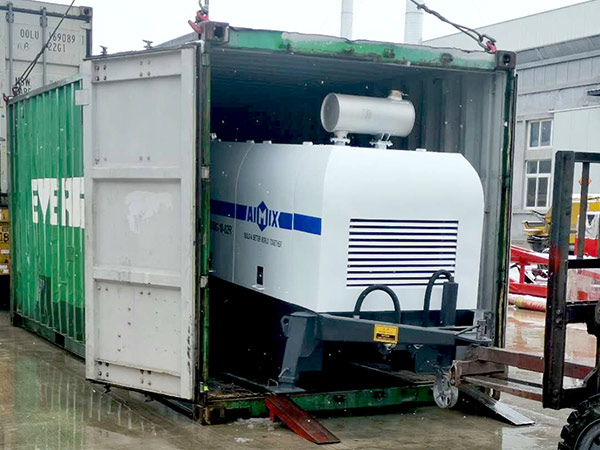 delivery of diesel concrete pump