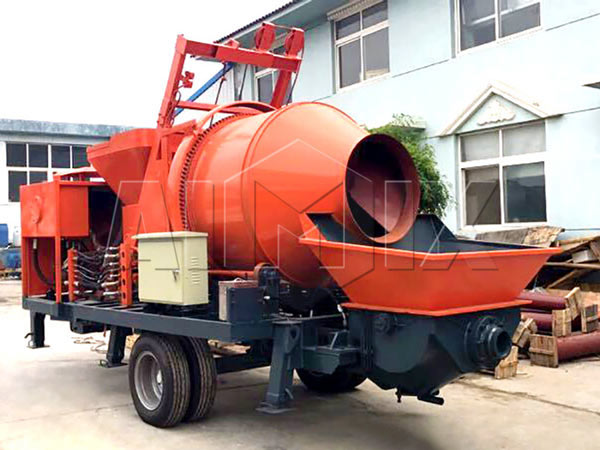 diesel concrete mixer pump