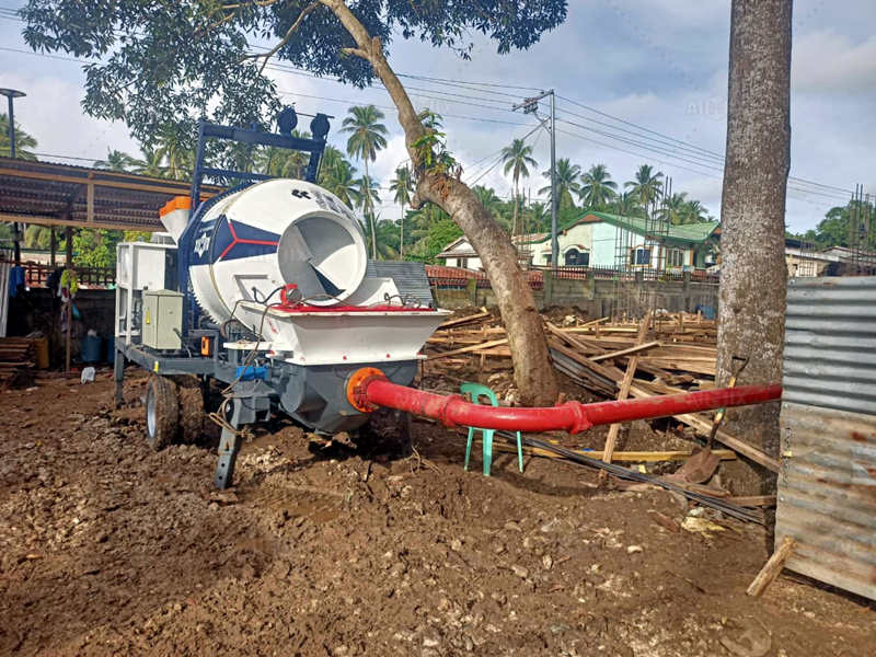 Diesel Powered Concrete Mixer Pump for Mortar Spraying in the Philippines