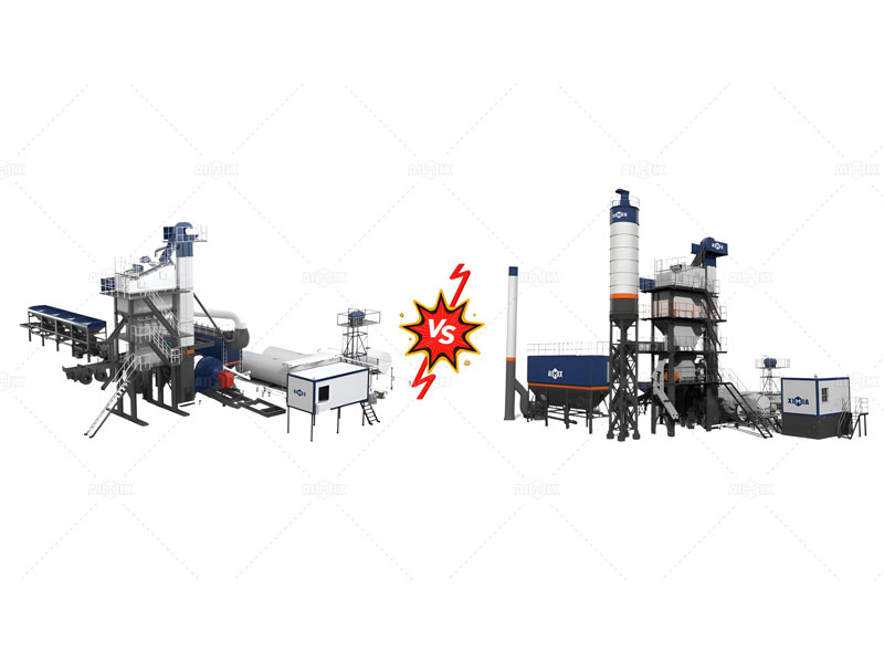 Difference between mobile and stationary asphalt plant