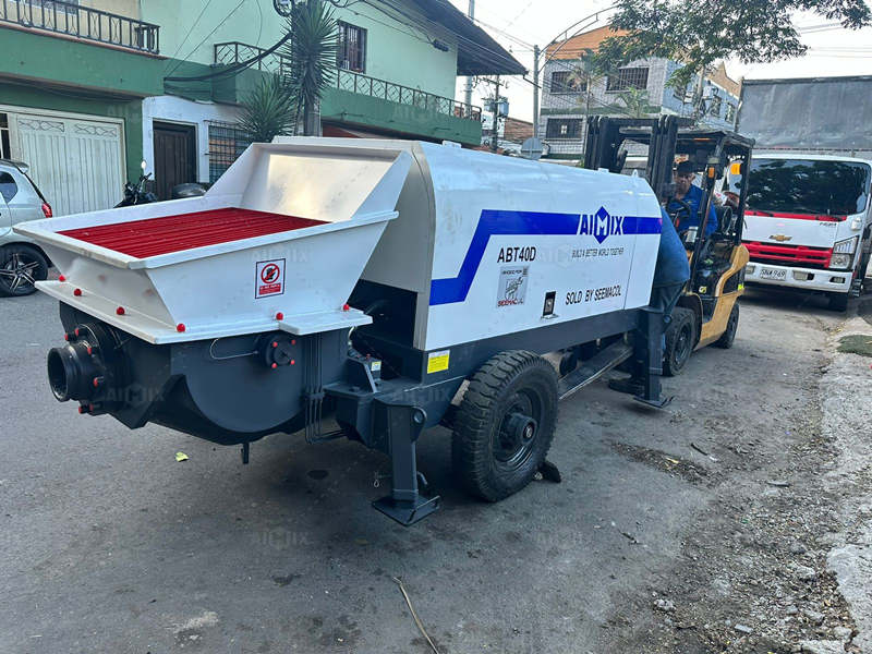 Electric Concrete Trailer Pump with Reasonable Price in Colombia