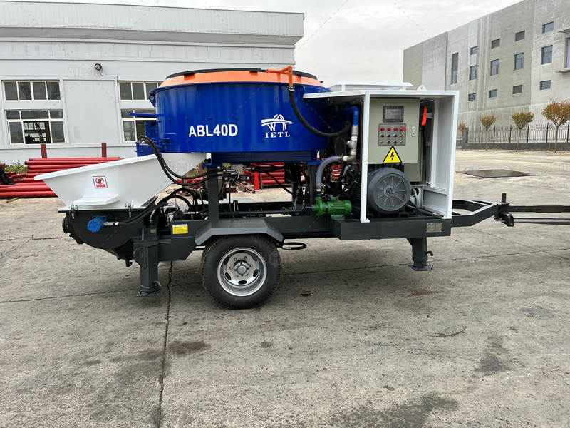 Electric Verticle Shaft Mixer Concrete Mixture Pump in Factory before Shipment