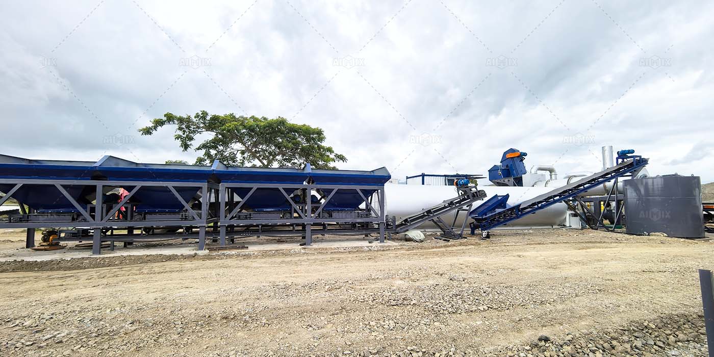 Fiji stationary asphalt drum mixer plant in Fiji