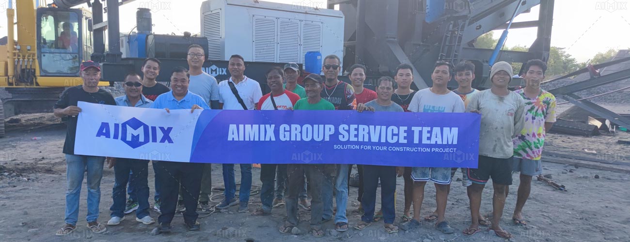 Good feedback of AIMIX self loading concrete mixer