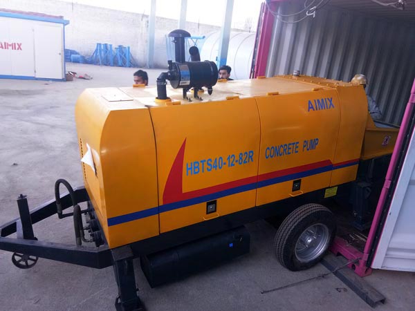 HBTS40R concrete pump shipment
