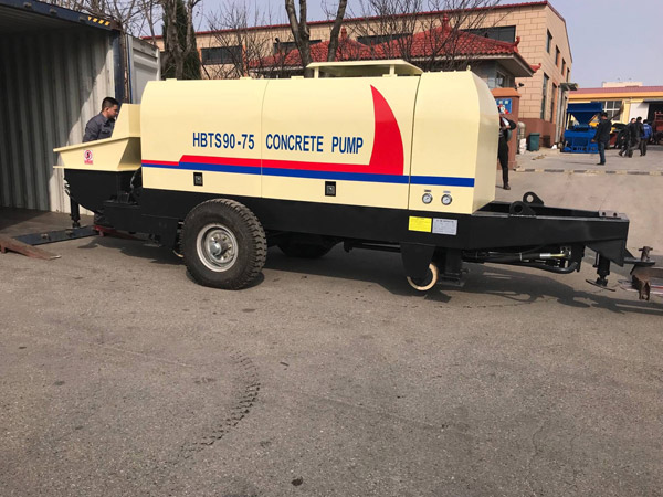 HBTS90 concrete trailer pump
