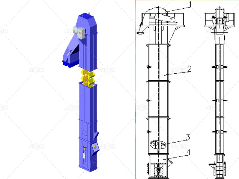 Hot aggregate elevating system