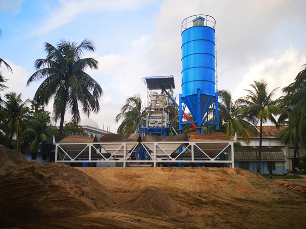 HZS50 concrete batch plant Bangladesh