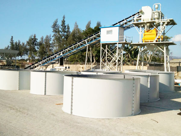 HZS60 stationary concrete plant