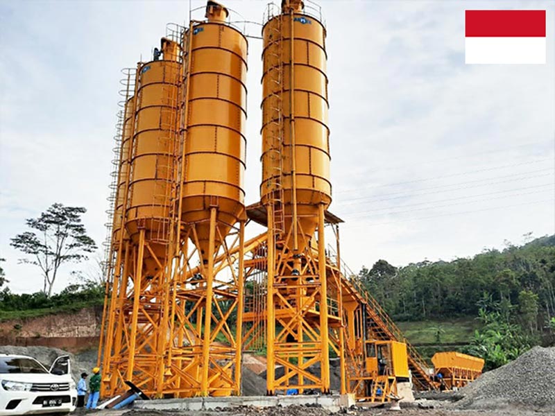 Indonesia batching plant installation