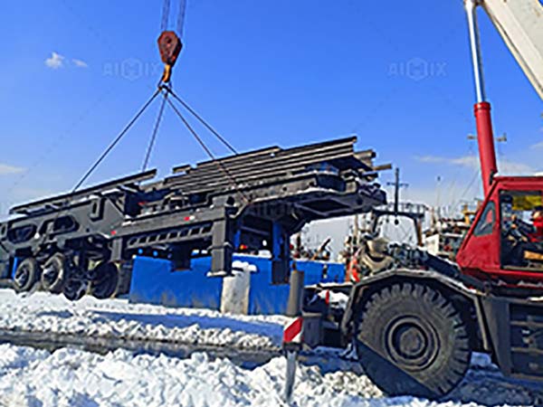 Installing 200tph mobile stone crushing plant