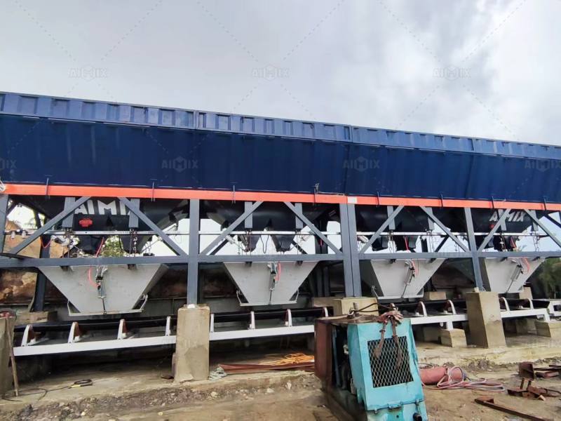 installing the batching machine