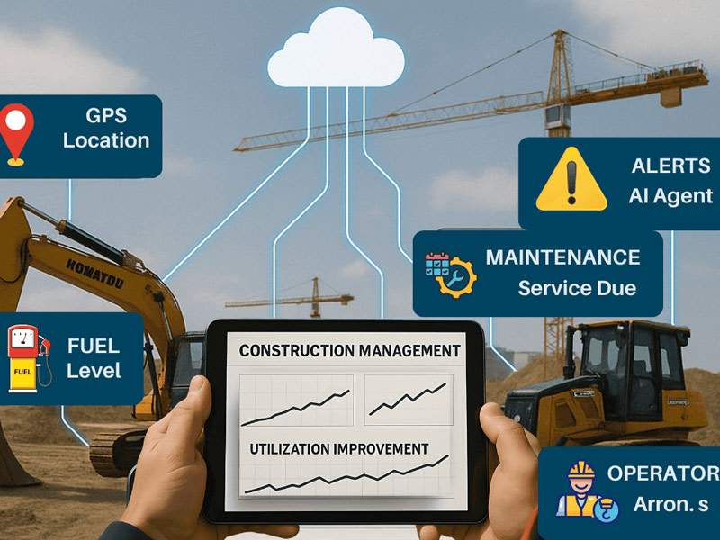 IoT technology improving self loading concrete mixers