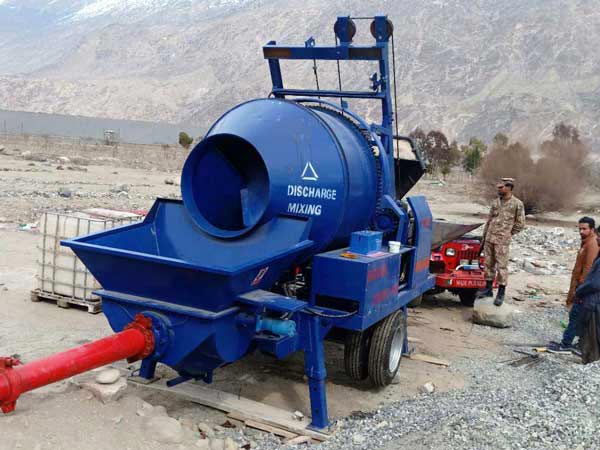 JB40R diesel concrete pump mixer pakistan