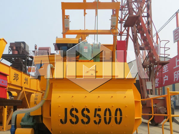 JSS500 Twin Shaft Concrete Mixer