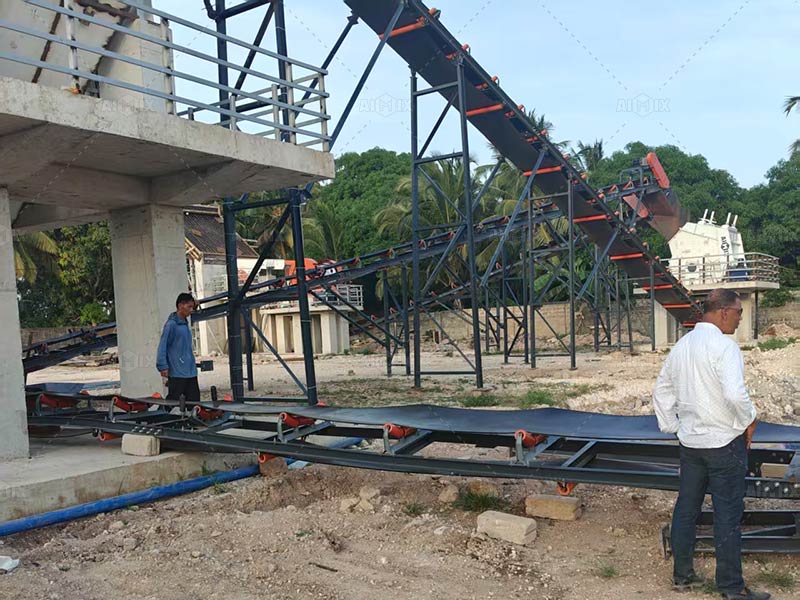 Limestone Crushing Plant Installing On-site in Tanzania