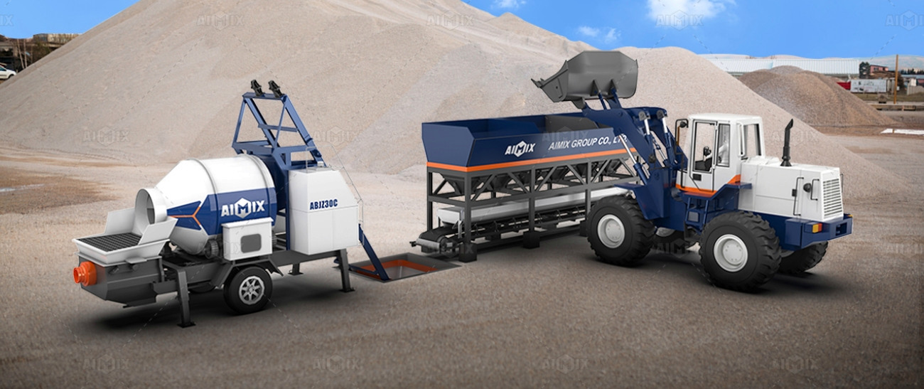 Loader & Concrete Batching Machine & Drum Mixer Concrete Pump Combination from Concrete Pump Suppliers