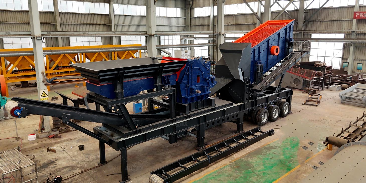 manufacturing mobile impact crusher in workshop
