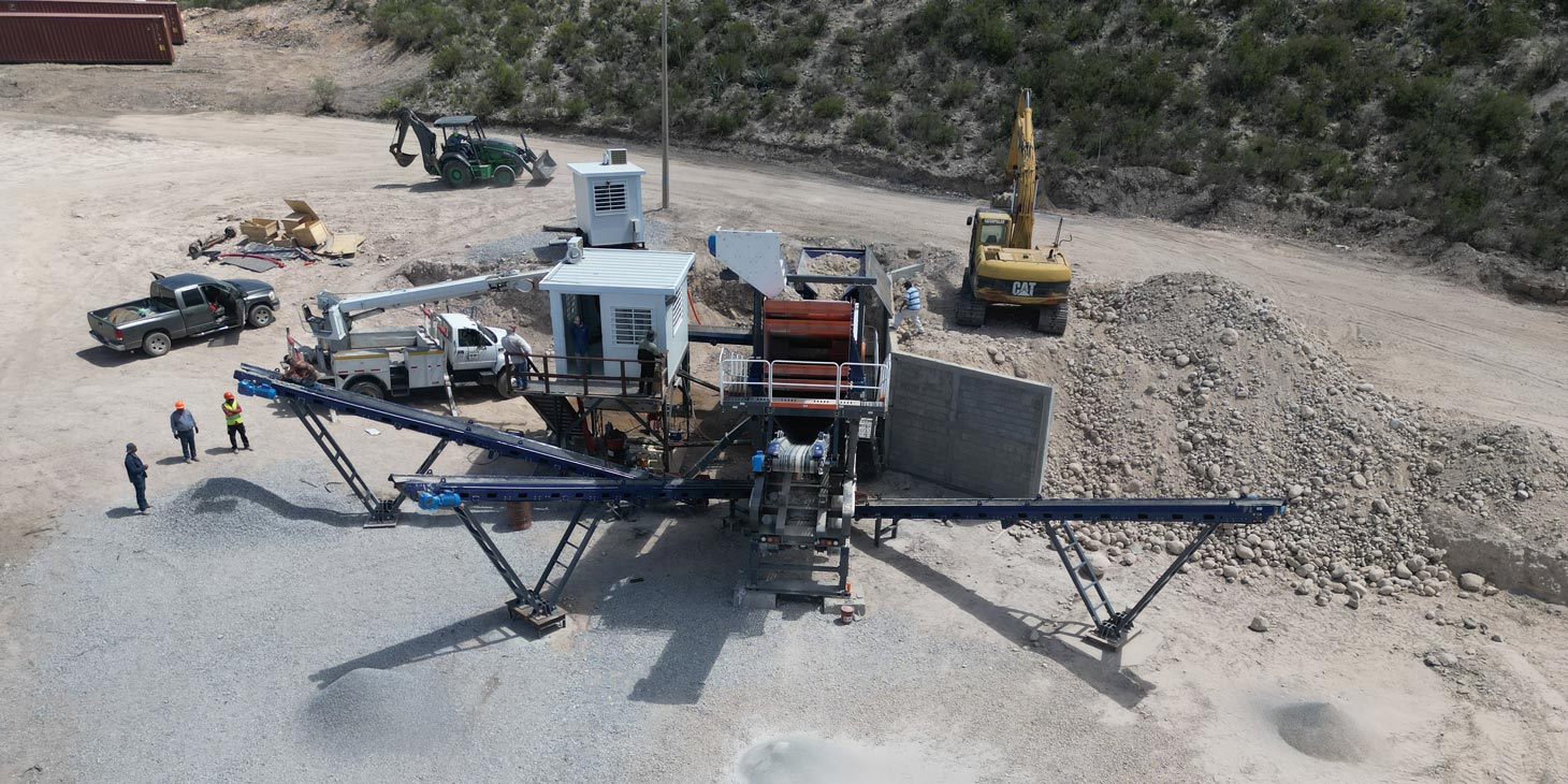 Mexico Client Purchasing AIMIX Mobile Crushing Plants