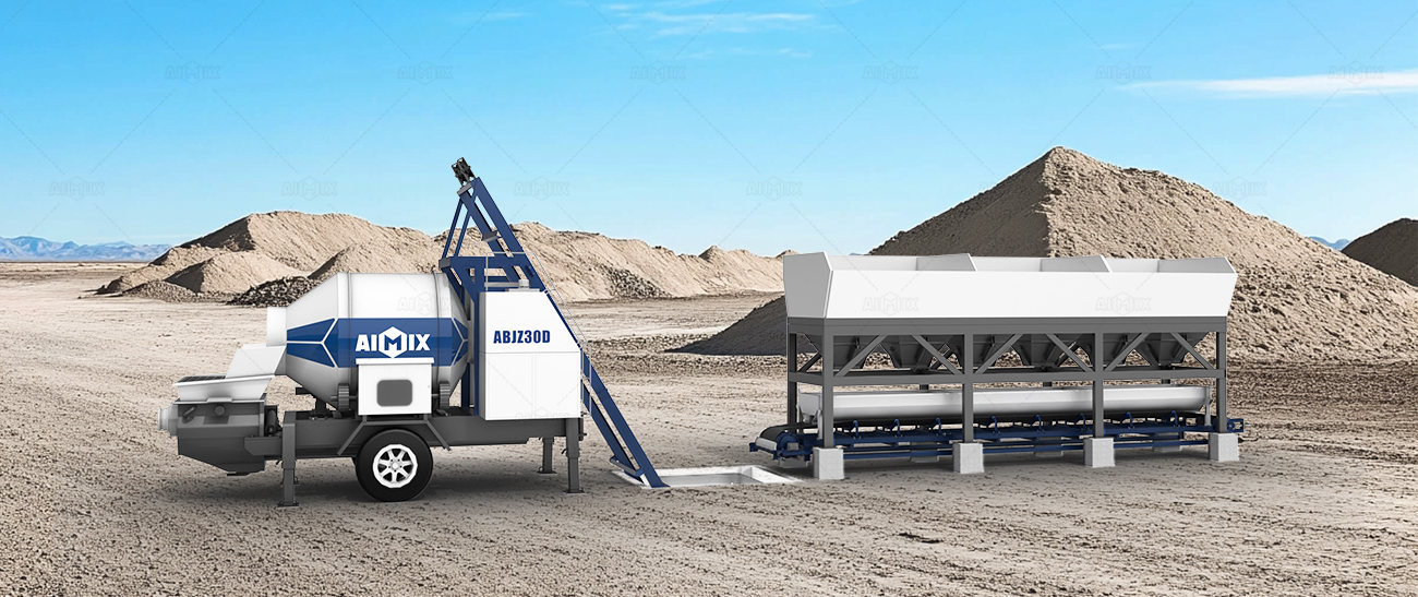 mixer type concrete pump equipment for sale with batching machine