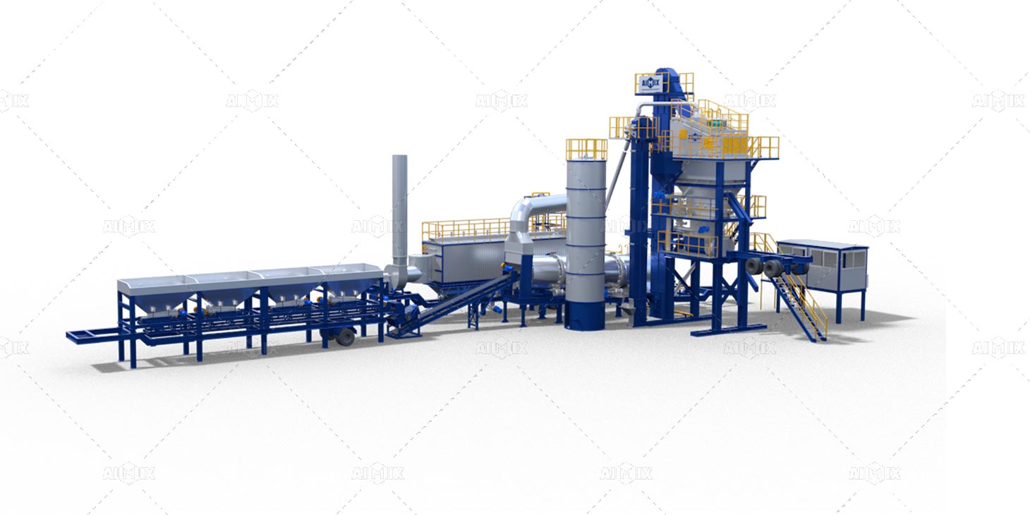 Mobile Asphalt Batching Mix Plant