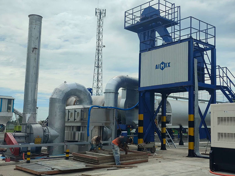 Mobile asphalt drum mix plant for sale in Papua New Guinea