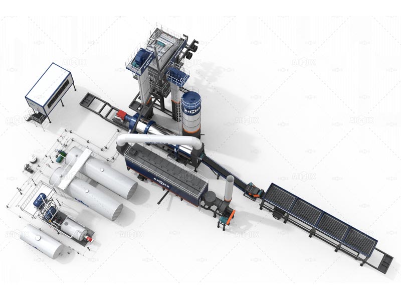 mobile asphalt mixer plant