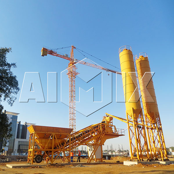 mobile concrete batching plants installation
