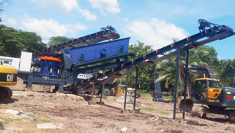 mobile cone crusher for granite in honduras