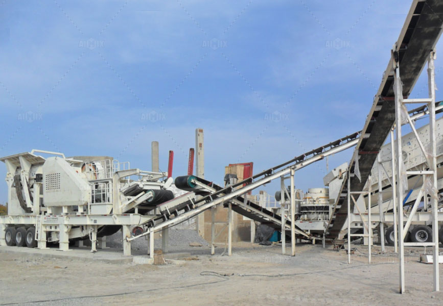 mobile crusher plant for sand and gravel production