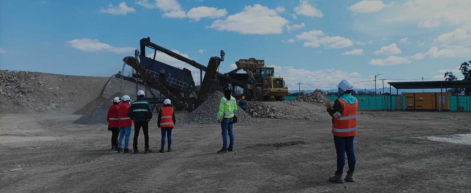 mobile crushing and screening on-site