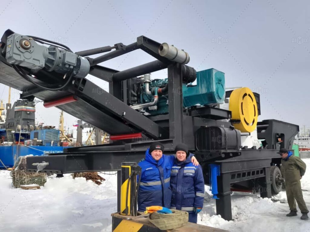 Mobile Crushing and Screening Plant – Road construction In Russia