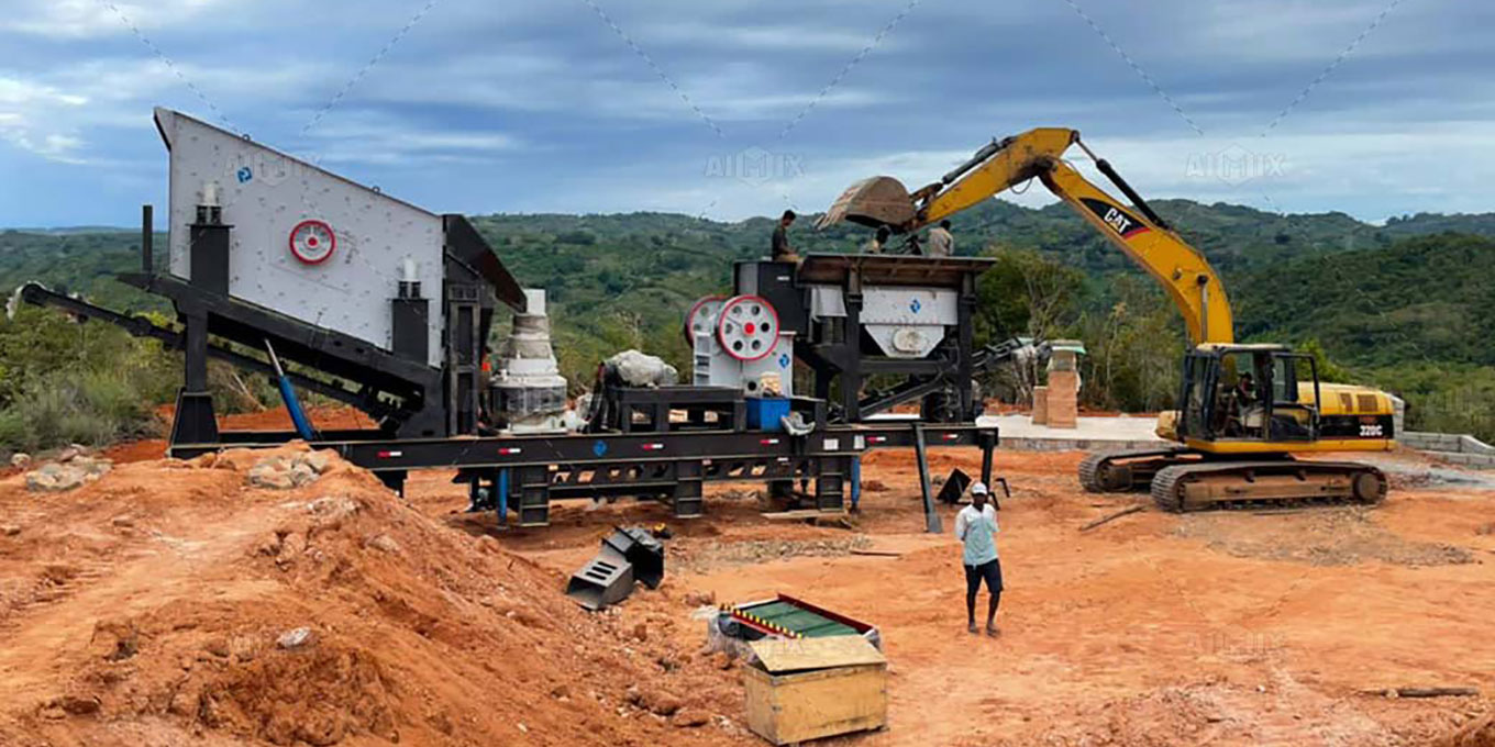 Mobile Crushing Plant For Crushing Limestone in Madagascar