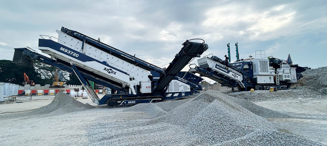 movable crusher on-site operation