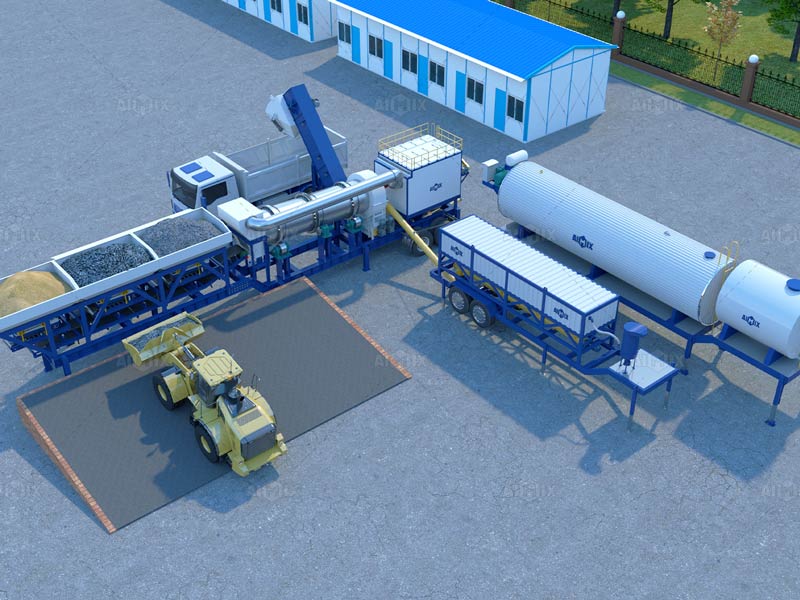 new mobile type asphalt plant