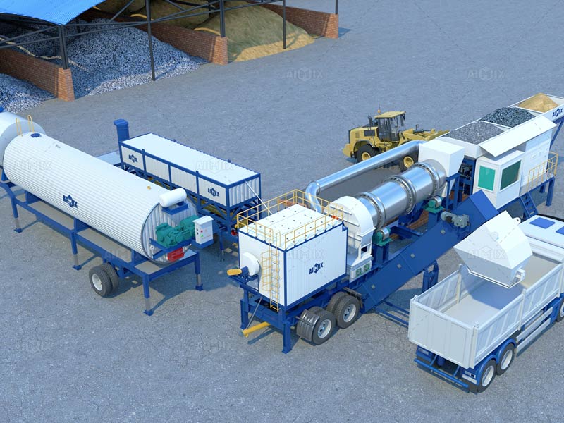 new portable asphalt plant mobile AIMIX