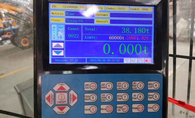 other brand self loading mixer display screen