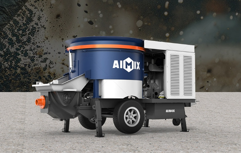 pan mixer type concrete pump design