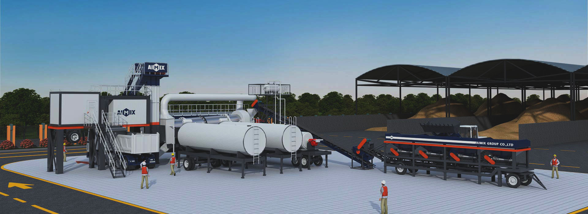 asphalt plants for sale 3D drawing