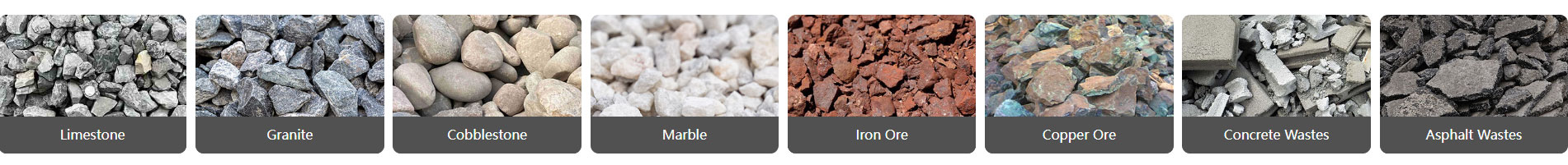 raw material of the gravel crushing plant