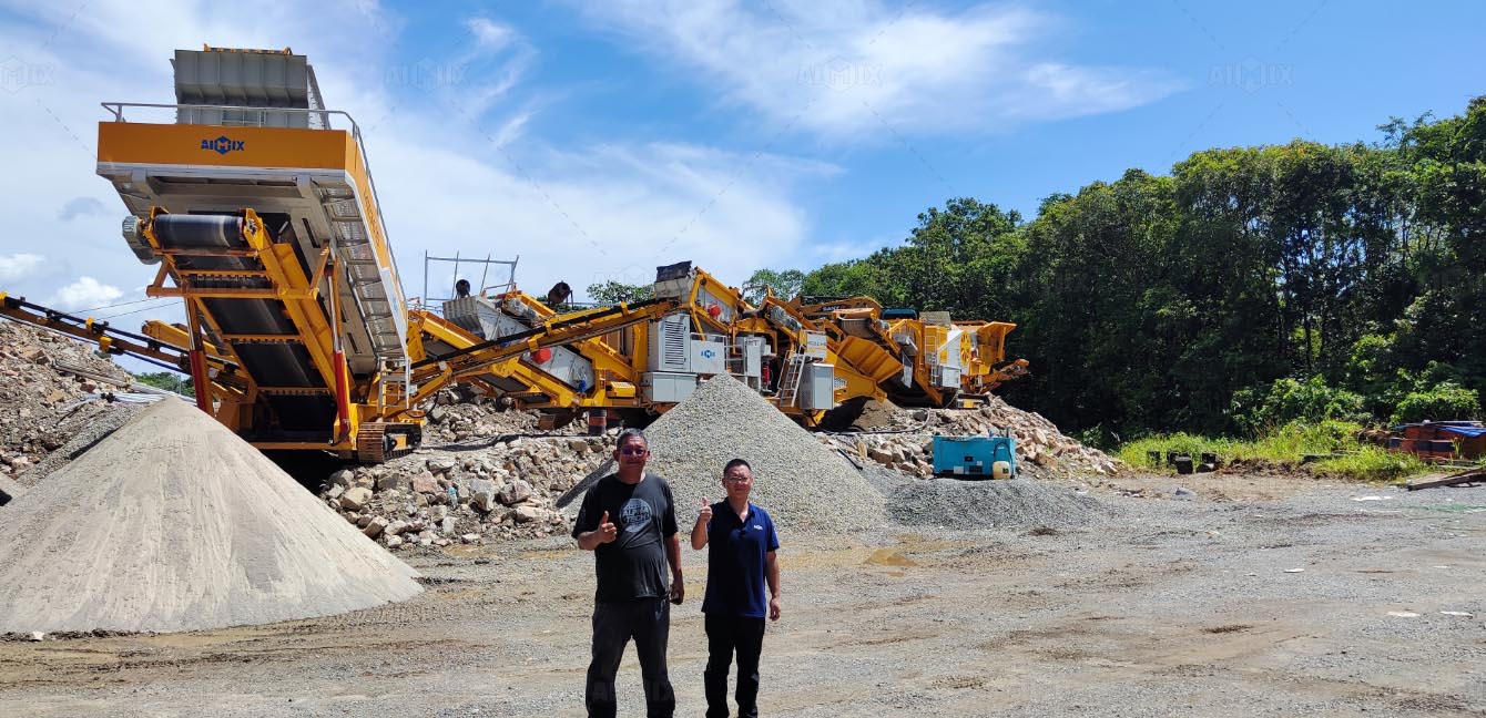 crushing operation on-site