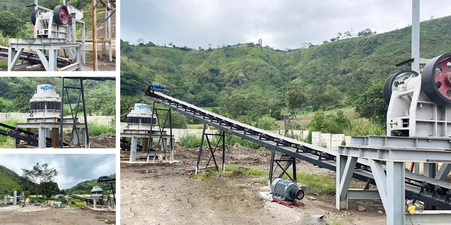 Salvado jaw crushing plant working