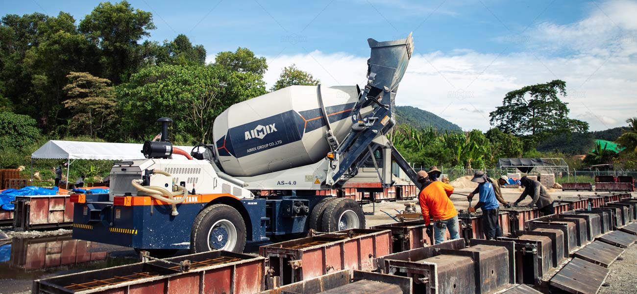Self-Loading Concrete Mixer for Precast Concrete Production in West Malaysia