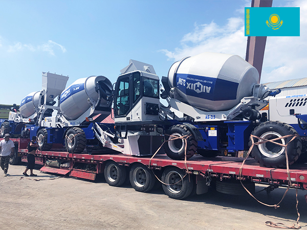 self loading concrete mixer to Kazakhstan