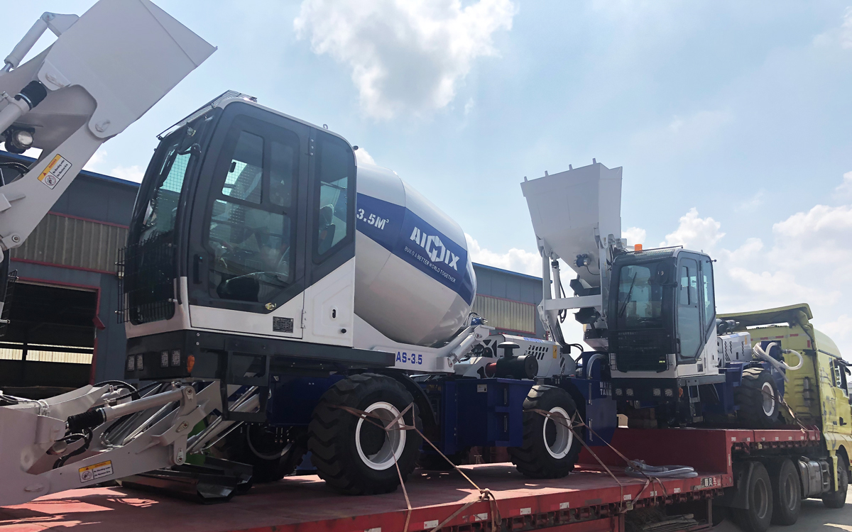 self-loading concrete mixer to Kazakhstan