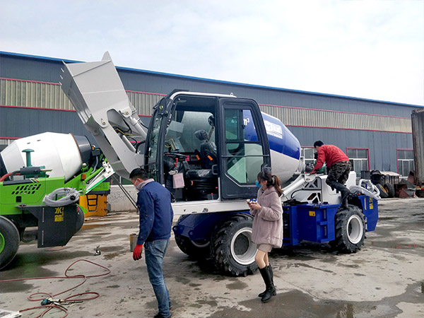 self loading concrete mixer truck for Philippines