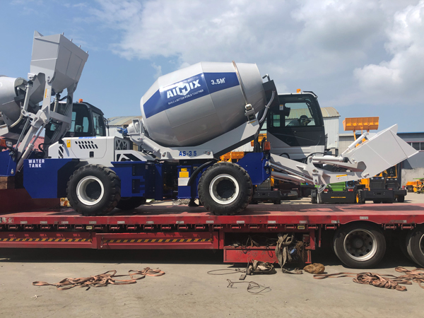 self-loading concrete mixer truck to Kazakhstan
